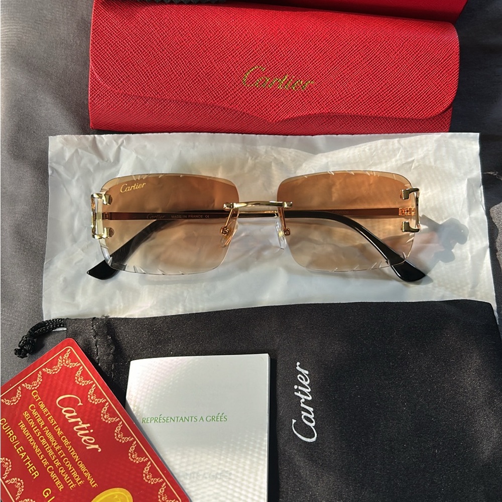 Brown shaded lenses & Gold frames Eyewear